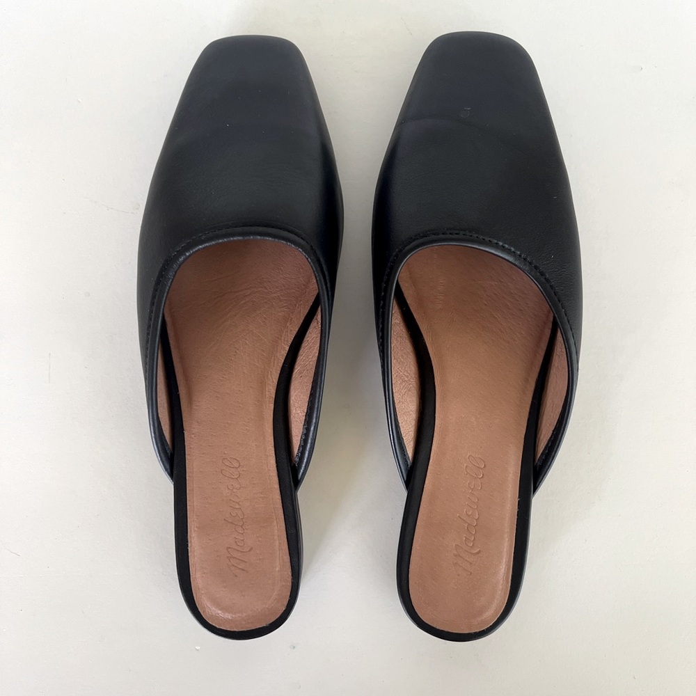 Madewell Black Leather Mules - Picture 3 of 14